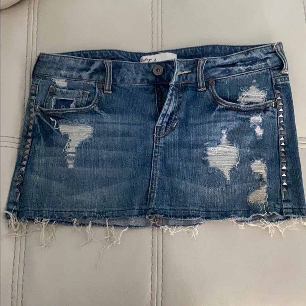 Vintage Havana denim mini skirt size L
